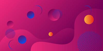 Purple abstract background with simple circles and wavy shapes. Colorful purple design. Popular and modern with 3d shadow concept. Eps10 vector