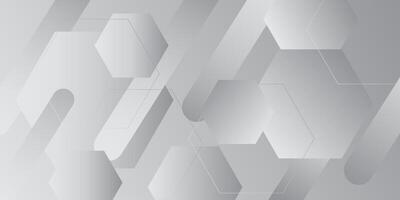 Abstract white background. Abstract hexagon design with minimalist geometric white light background. eps10 vector