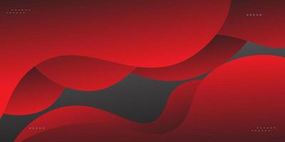 Colorful geometric wave background. Dark red elements with fluid gradient pattern. Dynamic shape composition. Eps10 vector