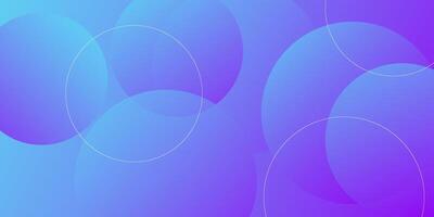 Bright purple gradient blue background with geometric circle shapes. Fresh blue design. Simple and elegant concept. Eps10 vector