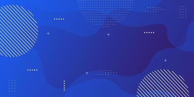 Abstract blue gradient wave background with simple shape elements. Colorful blue design. Eps10 vector