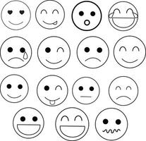 Emoji art design on white background vector