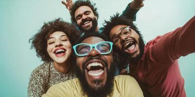 A Joyful Group of Friends Enjoying Fun Moments Together and Creating Lasting Memories photo