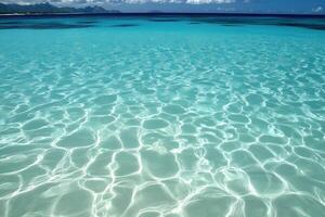 Crystal Clear Turquoise Waters Meeting the Horizon photo