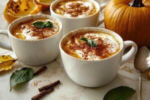Cozy Pumpkin Spice Lattes Perfect for Autumn photo