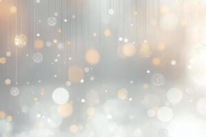 Elegant Floating Sparkles on a Dreamy Background photo