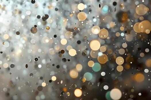 Golden Light Bokeh Abstract Art photo