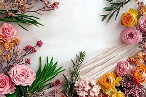 Elegant Floral Arrangement with Pastel Roses photo