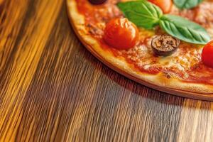 Rustic Margherita Pizza Elegance photo