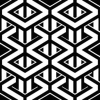 a black and white geometric pattern vector