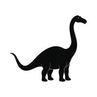 a black and white illustration of a dinosaur vector