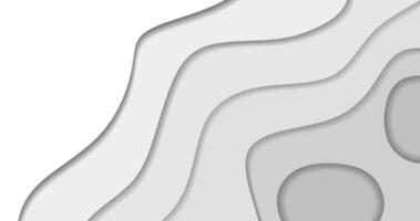 Empty White Paper Cut Background vector