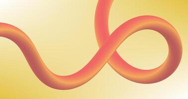 Orange Abstract Background and Gradient Line Shape vector