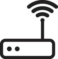 Router icon isolated on white background . Wifi router icon . Wifi modem . illustration vector