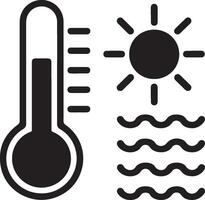 design of a Heatwave, thermometer icon vector