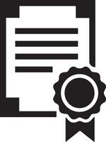 Certificate icon design vector