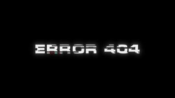 Error 404 glitch banner. Glitch Effect Error 404 video