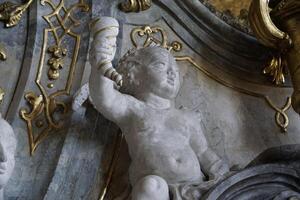 Walbrzych, Poland - August 12th, 2024 - Maximilian Hall in Ksiaz Castle photo