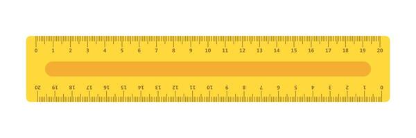 Metric measurement icon in flat style. Measure scale illustration on isolated background. Ruler scale sign business concept. vector