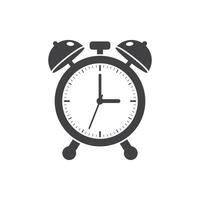 Clock icon in flat style. Round watch illustration on isolated background. Timer sign business concept. vector