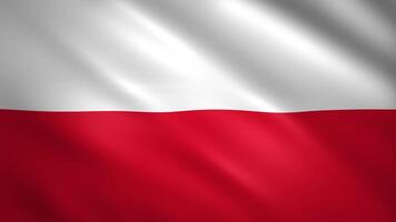Poland flag waving in the wind video