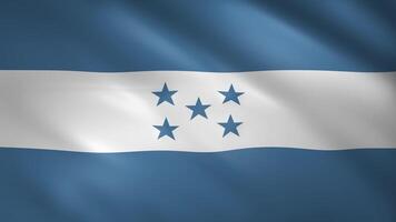 Flag of Honduras waving in the wind video
