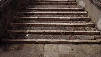 Ancient external stairs in Venetian style video