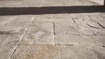Venetian floor with shadows of the columns video