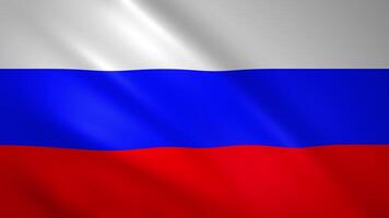 Flag of Russia waving in the wind video