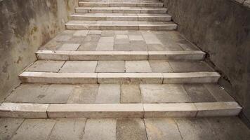 Ancient external stairs in Venetian style video