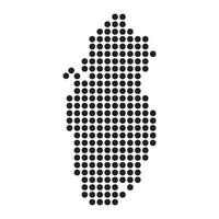 Qatar map icon vector