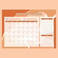 Make Every Month Count with Our Stylish Planner vector