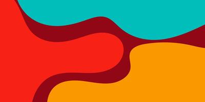 a colorful abstract background with a red, orange and yellow shape vector