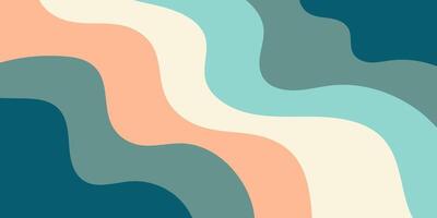 a colorful pastel abstract background with waves vector