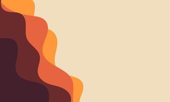 a brown and orange background waves with copy space vector