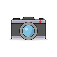 retro camera icon on a white background vector