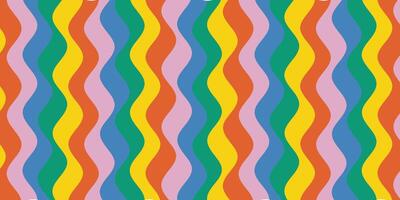 a colorful pattern background with wavy lines vector