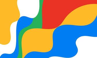 a colorful abstract design with a red, yellow, blue and green background vector