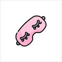 Eye mask icon, pink, eyelashes, eyelashes, eyelashes, eyelashes, eyel vector