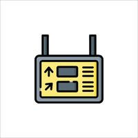 A wireless router icon on a white background vector