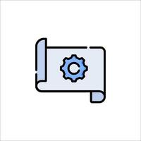 A gear wheel icon on a white background vector