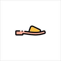 A shoe with a piece of bread on it vector