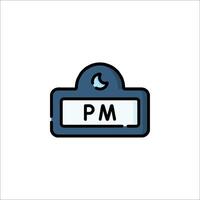 Pm icon, illustration vector