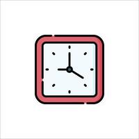 A clock icon on a white background vector