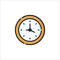 A clock icon on a white background vector