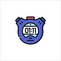 A stopwatch icon on a white background vector