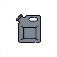 A can of gasoline icon on a white background vector