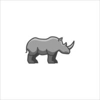 Rhino icon on white background vector
