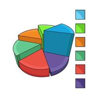 Segmented Pie Chart vector