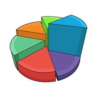 3D Pie Chart vector